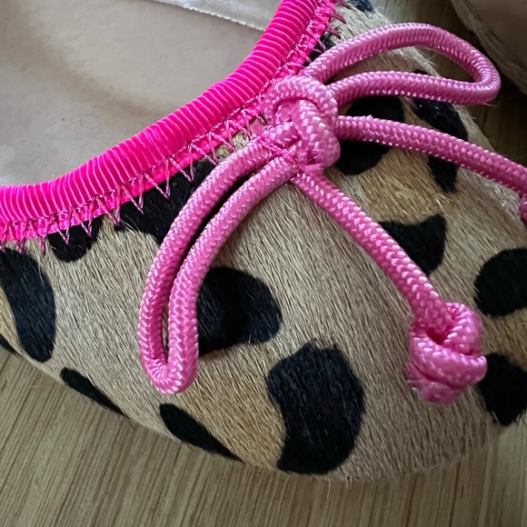 Adorable cow hair leopard print ballet flats sz7.5 - Picture 4 of 4